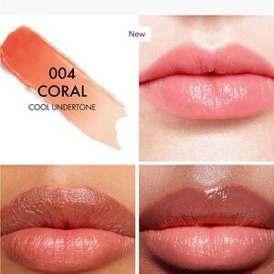 Dior Coral Lipstick with Cool Undertone
